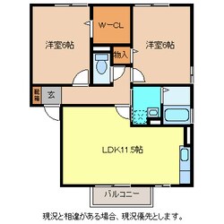 ウィル桜町Ｄ棟の物件間取画像